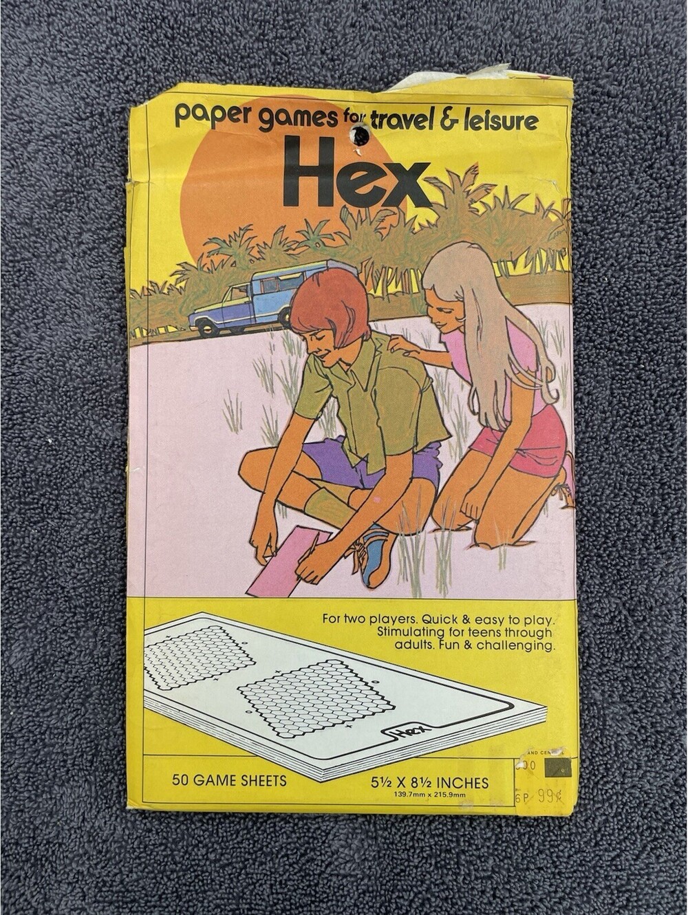 1974 3M HEX Paper Games for Travel & Leisure in Open Envelope!!